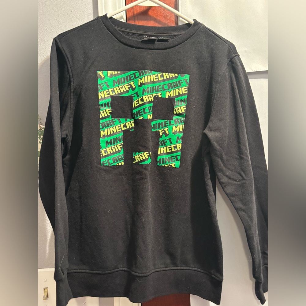 Boys Minecraft Sweatshirt-Sz XL